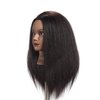 Hairginkgo Mannequin Head - 100% Real Hair Manikin for Hairdresser Training and Styling Practice - With Clamp Stand (1711B0216)