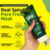 MEDIPICKME Real Spirulina Pore Perfect Mask 100g.clay mask,face masks skincare,bentonite clay,bentonite clay detox,korean skincare,green tea Refreshing Pore Mask Spirulina,pore mask