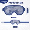NEWGO Cooling Eye Mask Cold Gel Eye Mask for Eye Puffiness, Tired Eyes, Migraines, Stress, Itchy Eyes, Eye Lid Surgery, Eye Relief Mask for Sleeping, Skin Care, Eye Spa - Navy Blue
