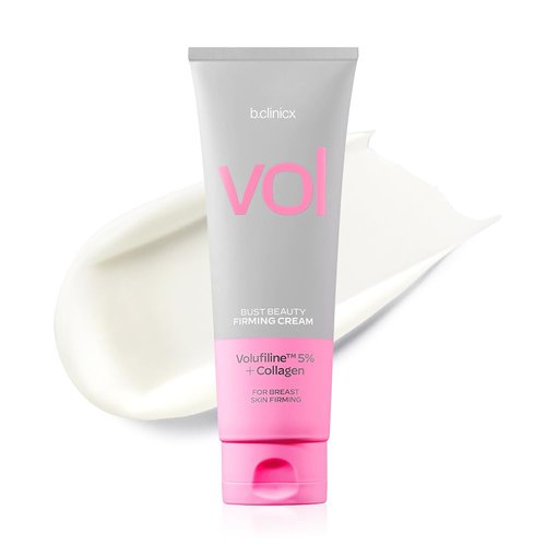 b.clinicx Beauty Firming Cream (5.07 fl oz / 150ml) - Christmas Gifts, Stocking Stuffer, Skin Firming and Tightening Body Lotion, Lift Cream for Body with Volufiline™ 5% and Collagen, Korean Skin Care