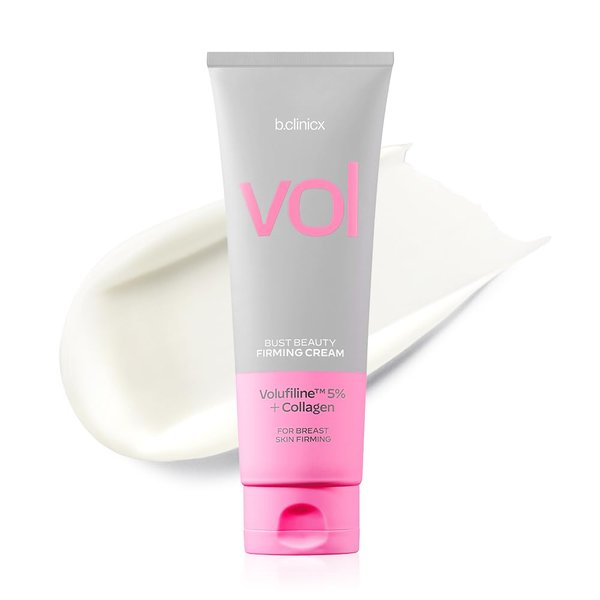 b.clinicx Beauty Firming Cream (5.07 fl oz / 150ml) - Christmas Gifts, Stocking Stuffer, Skin Firming and Tightening Body Lotion, Lift Cream for Body with Volufiline™ 5% and Collagen, Korean Skin Care