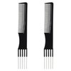 2 Pcs Teasing Comb and Hair Pick Combs for Women Men, Lift Hair Comb for Hair Styling Wavy Curly Long Hair