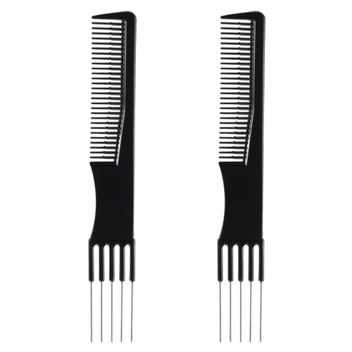 2 Pcs Teasing Comb and Hair Pick Combs for Women Men, Lift Hair Comb for Hair Styling Wavy Curly Long Hair