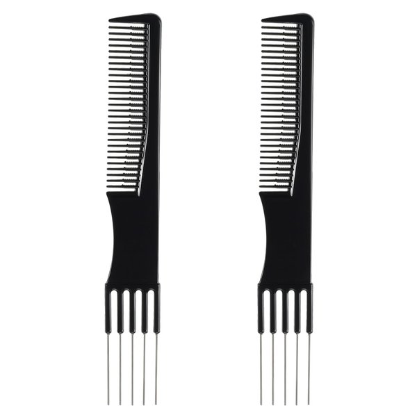 2 Pcs Teasing Comb and Hair Pick Combs for Women Men, Lift Hair Comb for Hair Styling Wavy Curly Long Hair