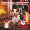 Rypet 3 Pack Dog Christmas Toys Pet Stuffed Plush Toys Interactive Durable Dogs Chew Toys for Medium Small Dogs