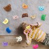 XIPEGPA 46 PCS Mini Animal Plush Toys Set Cute Small Animal Stuffed Toy Keychain for Party Favors Keychain Ornament for Goody Bag Easter Egg Stuffers Carnival Birthday Party Classroom Prizes