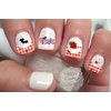 22 Long French Tip Picnic with ANT Nail Art Decals Decal