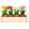 Dollhouse Miniature Window Box w/Flower Pots by International Miniatures