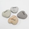 Mom Engraved Stone Heart Shaped Inspirational Sandblast Stone, Perfect Gorgeous Mothers day Birthday Unique Gift Ideas, Natural Beach Pebble Rock