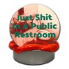 Just Sh*t in a Public Restroom Stress Putty - Funny Gross Bathroom Joke - Novelty Therapy Putty for Travel Lovers - Red, Fidget Toy