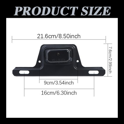 LED License Plate Light, Trailer License Plate Holder, License Tag Lights, License Plate Bracket with Light, Automotive Tail Light Assemblies Universal for 12V Trailer, Truck, RV, Boat, UTV, ATV