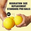 Spike Replacement Game Balls 3-Pack with Pump Compatible with Spike Standard Game Set and Other Round Net Game | Lawn Beach Volleyball | Strong Bounce Ball | Toy Activity & Play Balls ( 3.5inch )