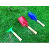 Islmlisa 8" Long Gardening Tools for Kids, 3-Piece Kids Garden Tools with Rake,Shovel and Trowel