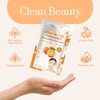 Clear Beauty Vitamin C & Collagen Under Eye Patches - Diminishes Dark Circles & Puffiness, Anti-aging, Cooling & Soothing Eye Pads - Cruelty Free Korean Skin Care For All Skin Types