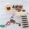 Sugar Glider Hanging Six-Ring Climbing Toys,Sugar Glider Swing Toys,Sugar Glider Climbing Rope Cage Accessories for Sugar Glider Ferret Hamster Squirrel Chinchilla Parrots Climbing Exercising