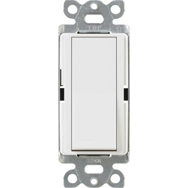 Lutron Claro 15 Amp 4-Way Rocker Switch with Locator Light, CA-4PSNL-WH, White