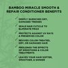 Trueplex KERATHERAPY Bamboo Miracle Smooth & Repair Conditioner, 10.1 oz., 300 ml - Vegan Formula Damaged, Frizzy, & Dry Hair - Hydrating & Smoothing with Grape Seed, Baobab, & Bamboo Extract