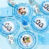 Zubebe 120 Pcs Penguin Birthday Party Disposable Tableware Set Penguin Paper Plates Napkins Winter Penguin Theme Dinnerware Decorations,serve for 24 Guests