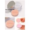 AKOAK Capacity 20 ml(0.67 oz) Empty Reusable Plastic Loose Powder Compact Container DIY Makeup Powder Case with Powder Puff and Elasticated Net Sifter