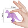HAPTIME 16 Pcs Mini Dinosaur Figures, Small Luminous Dinosaur Toy, Glow in The Dark Dinosaur Party Favors Cake Toppers, Plastic Dino Toys for Kids Easter Basket Suffers Treasure Goody Bag