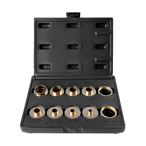 O'SKOOL 10 pcs Brass Router Template Bushing Guides Sets Fit Any Router Sub-base of the Porter Cable style