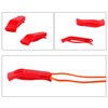AUGSUN 20 Pcs Emergency Safety Whistle Plastic Whistles Set with Lanyard,Red and Orange