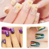TAORANJU Nail Art Acrylic Pen Brushes, 5 Pcs Rhinestone Nail Art Brushes Dual Tipped Silicone Nail Art Sculpture Pens Nail Polish Brushes for 3D Effect Shaping Drawing Dotting Tools