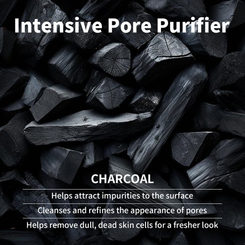 RAZUYEN Charcoal Face Sheet Mask, Anti-Aging, Detoxifying & Moisturizing face mask for Sensitive Skin with Centella Asiatica, Vitamin B5, Glass Skin Face Mask for after Microneedling, 10 Sheets