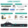 LIXADA Fishing Rod Case, Portable Folding Fishing Rod Case Fishing Pole Reel Storage Bag Fishing Gears Organizer