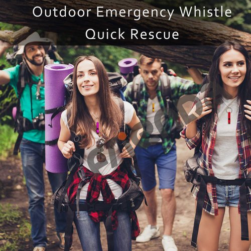 35 Pieces Emergency Whistle with Keychain, Aluminum Emergency Survival Whistle for Camping Hiking Hunting Outdoors Sports, Loud Sound