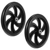 Datanly 2 Sets Replacement Wheelchair Wheels for Walkers 7.5 Inch Wheelchair Front Wheels Anti Slip Walker Wheels Rubber Wheel Replacement for Wheelchair Stroller Casters Rollers Accessories