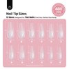 Beetles Tipex Instant Apex Nail Tips, 480Pcs Pre-building & Pre-Etched Tipex Gel Nail Tips, Thick Strong Acrylic Nails Clear Full Cover Long Coffin False Nails for Flat Nails Deep Curve