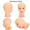 ZJchao Cosmetology Bald Manikin Mannequin Head, Practice Training Head Mannequin Head for Wig Hat Making Wigs Display Makeup Exercises Bald Mannequin Head Doll Hairdressing Training Head 49cm(#1)