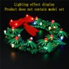 GEAMENT LED Light Kit Compatible with Lego Christmas Wreath 2-in-1 - Lighting Set for Lego 40426 Building Model (Model Set Not Included)