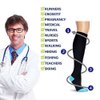 6 Pairs Compression Socks Pack - Best Medical, Nursing, Travel & Flight Socks - Running & Fitness - 15-20mmHg