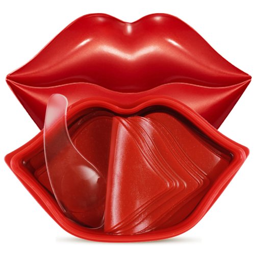 Moisturizing Lip Mask, 20 Pieces, Red Color, Natural Ingredients