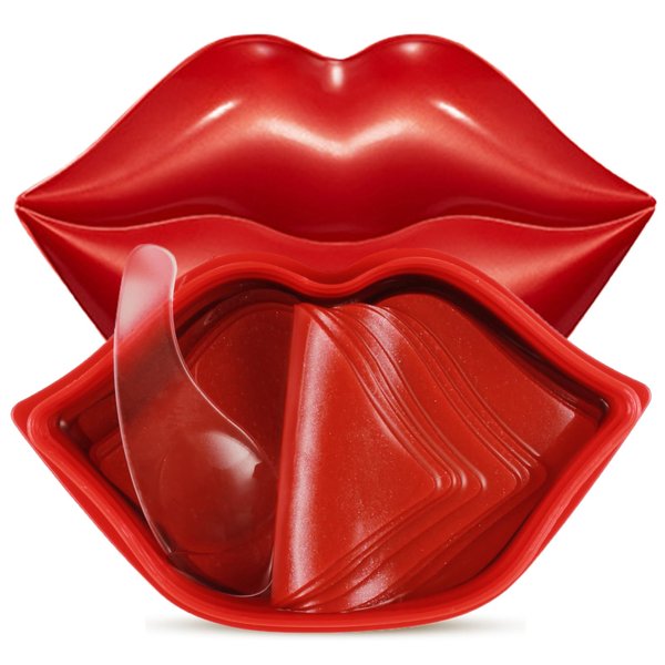 Moisturizing Lip Mask, 20 Pieces, Red Color, Natural Ingredients