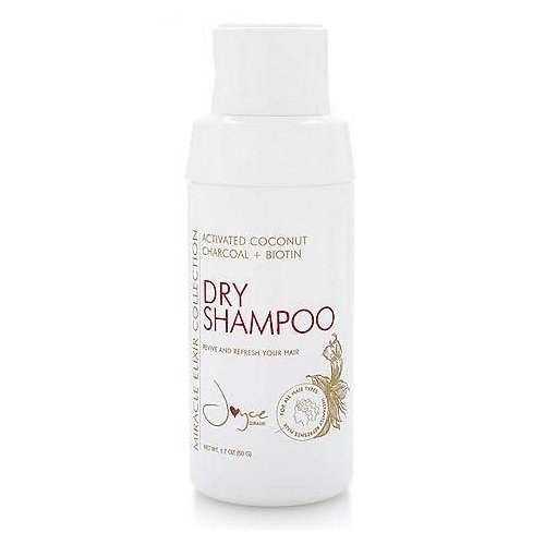 Miracle Elixir Collection Joyce Giraud Dry Shampoo Powder with Activated Coconut Charcoal and Biotin, Pure4 Oil Blend, No Residue, All Hair Types, 1.7 Oz