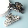 Halloween Hair Claw Clips Spider Web Hair Clip Cute Halloween Hair Accessories Black and White Hair Clips for Women Pack of 2…