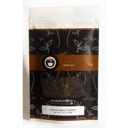 Mahamosa Nepal Black Tea Loose Leaf (Looseleaf)- Guranse Organic FTGFOP1 4 oz, Single Estate Loose Leaf Black Tea