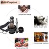 Luxury Men's Shaving Kit Gift Set, DanNuo Barber Straight Razor with Stand Shaving Brush Dual-Layer Leather Razor Strop Bowl Soap 6pcs Shaving Set for Men