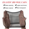 20PCS HD Wig Cap for Lace Front Wig, Stocking Stretchy Wig Caps for Women Men, Stretchy Nylon Stocking Wig Caps Wig Bald Cap for Wigs, Transparent Wig Cap Thin Wig Cap with Elastic Band(HD Black)