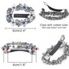 3pcs Hair Barrettes for Women Crystal Rhinestones Hair Clips French Flowers Barrettes Spring Hair Barrettes Clip Hair Styling Accessories