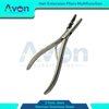 German Stainless Steel Hair Extension Tool Pliers with 2 Holes & Double Leaf Spring Handle | Microlinks Remover, Beads Opener Tool, Weft Extension Hair Styling Hair Beauty Salon Accessories
