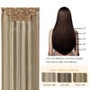 FUBILI Clip in Human Hair Extensions 5 Pcs Remy Highlights Hair Extensions Clip ins Ash Brown Highlights Platinum Blonde Real Hair Extensions 12 Inch 80g Clip on Hair Extensions