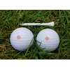 Gender Reveal Golf Ball for Baby Showers and Reveal Parties. All Natural Holi Powder. 2 Pack. (Pink)