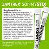 Zantrex SkinnyStix Energy Powder – GLP-1 Support, Boost Mood – 10 Calories – Yerba Mate, Coffee Bean – 15 Stix, Lime