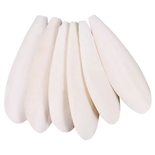 Mivofun Cuttlebone for Birds Parakeets Canaries Cockatiels Small Conures Mynahs Toucans African Greys All Parrots Snails Totoise,Natural Cuttlefish Bone for Bird Cage (7"-7.5"(Pack of 6))