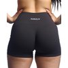 AUROLA Power Scrunch Butt Workout Shorts for Women Seamless Gym Shorts High Waist Tummy Control Yoga Biker Shorts,Coal Grey,M