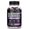 Zeal Naturals Sambucus Elderberry Gummies + Zinc + Vitamin C - Daily Supplement for Children & Adults - Easy to Chew Vitamin Gummies - 100 mg Max Serving of Elderberry - 60 Count